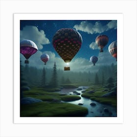 Hot Air Balloons 2 Art Print