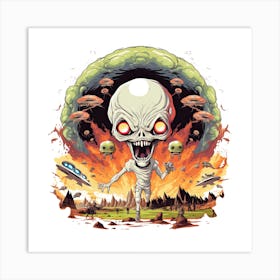 Alien Invasion Art Print