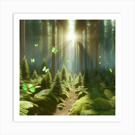 Forested Art Print