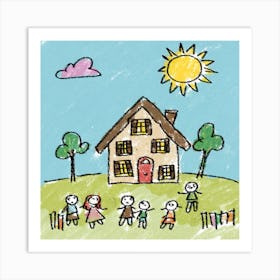 Children'S Drawing Art Print