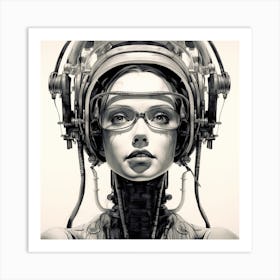 Robot Girl 2 Art Print