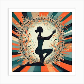 Yoga Pose Artwork Art Print