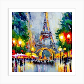 Paris At Night Art Print