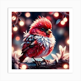 Christmas Cardinal Art Print