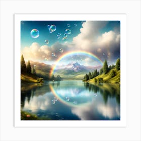 bubbles everywhere Art Print