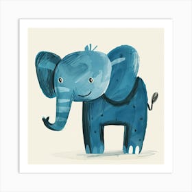 Charming Illustration Elephant 1 Art Print