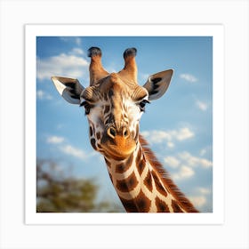 Photograph - Giraffe Portrait Art Print