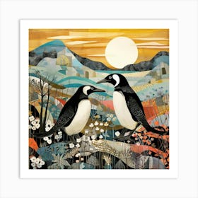 Bird In Nature Penguin 3 Art Print