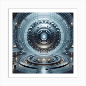 Futuristic Spaceship 38 Art Print