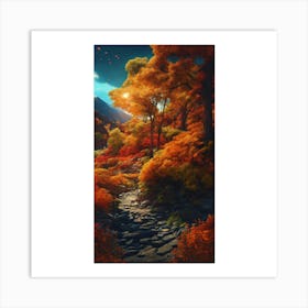 Autumn Forest 10 Art Print