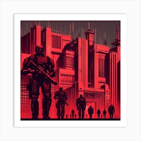 Futuristic City 6 Art Print