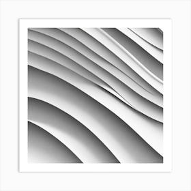 Abstract White Paper Background Art Print