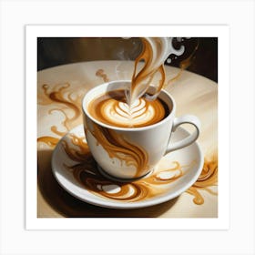 Coffee Latte Art Print