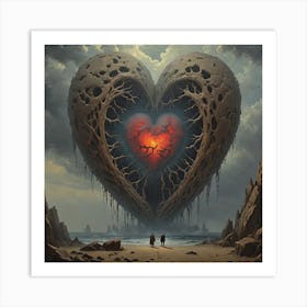 Heart Of Stone Art Print