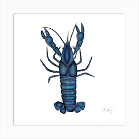 Blue Lobster. 1 Art Print