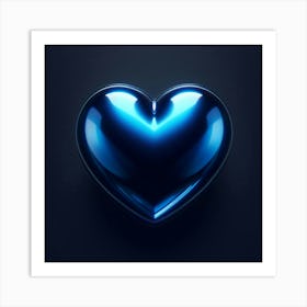 Blue Heart 1 Art Print