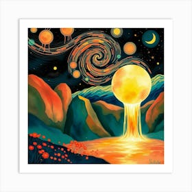 Starry Night 7 Art Print