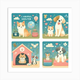 Animal Shelter Art Print