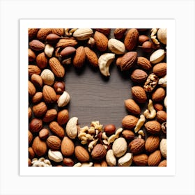 Heart Of Nuts Art Print