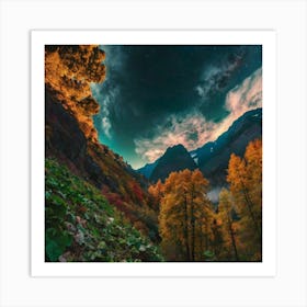 Autumn In The Mountains 2 Art Print