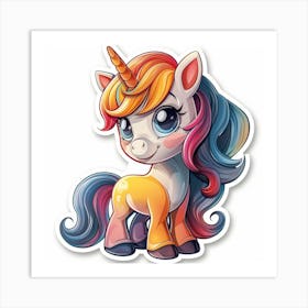 Unicorn Sticker 154 Art Print