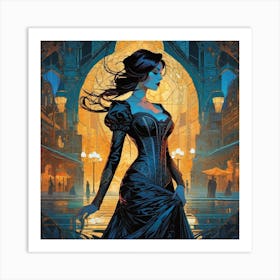 Beauty in the Hall Art Print