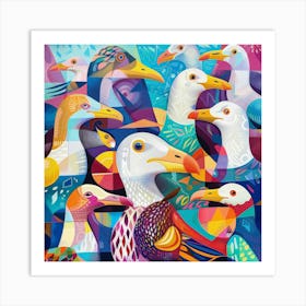 Seagulls 10 Art Print