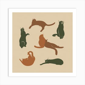 Cozy Caturday Art Print