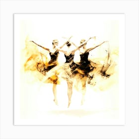 Dance Dance Revolution - 3 Ballerina 2023 Art Print