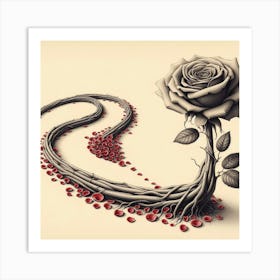 Rose #12 by Cam Views Art Print