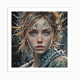 Portrait Of A Girl Art Print