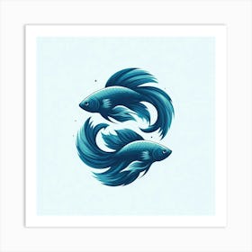 Zodiac Fish Art Print