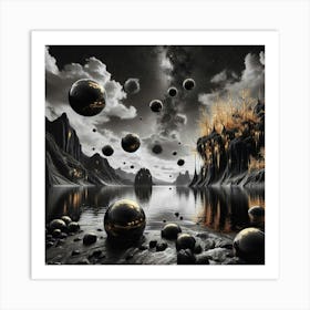 Spheres In Space Art Print