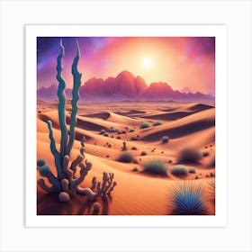 Desert Landscape 18 Art Print