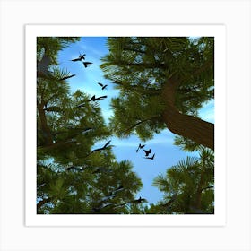 Birds In The Sky Art Print