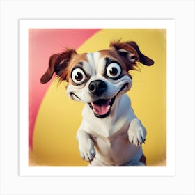 Happy Dog Art Print