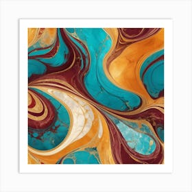 Abstract Swirls Art Print