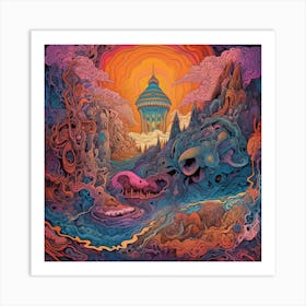 Psychedelic Painting Art Print