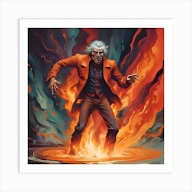 Lost gamble with devil Art Print