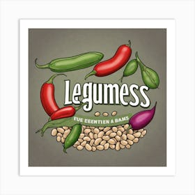 Legumes As A Logo (51) Art Print