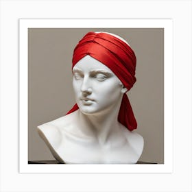Bust Of A Man Wearing A Red Turban 1 Art Print
