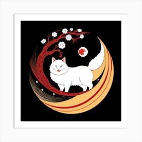 Chinese New Year Cat Art Print