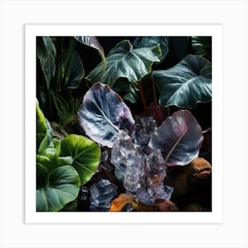 Ferns And Crystals Art Print