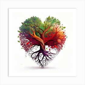 Heart Tree Art Print