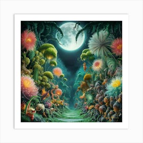 Night In The Forest Art Print