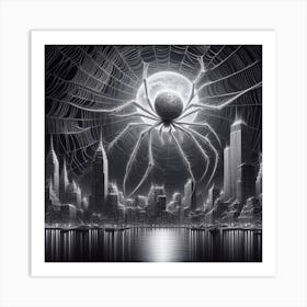 Spider City Art Print