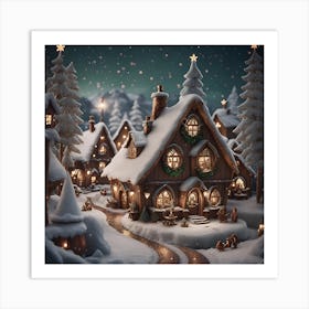 Christmas Village Art Print