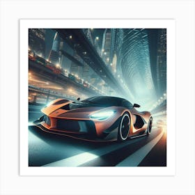 Futuristic Sports Car 144 Poster