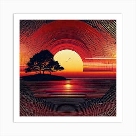 Sunset 15 Art Print