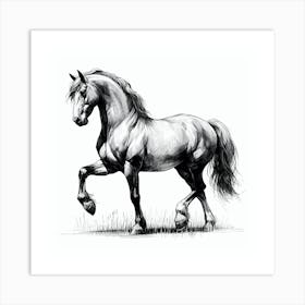 Horse Drawing 1 Art Print